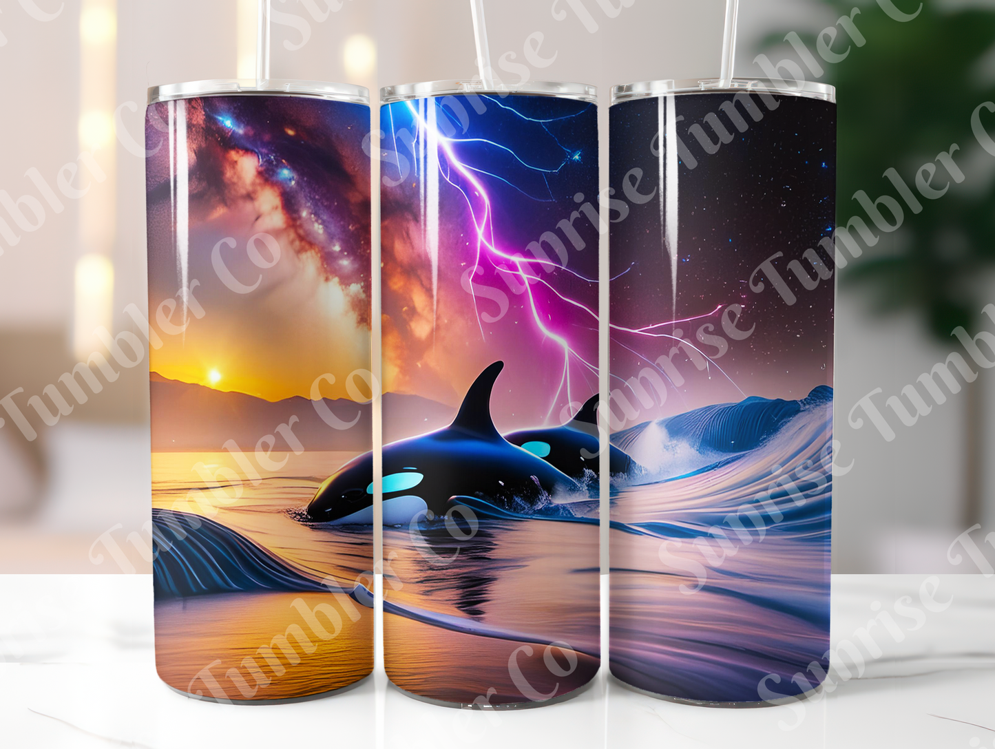 Orca Variety - 20oz and 30oz Tumblers (Glow In The Dark Green And Blue Available)