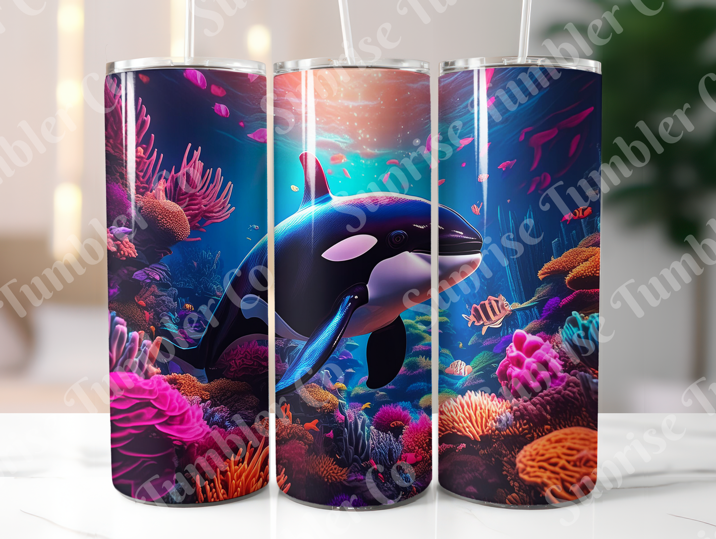 Orca Variety - 20oz and 30oz Tumblers (Glow In The Dark Green And Blue Available)