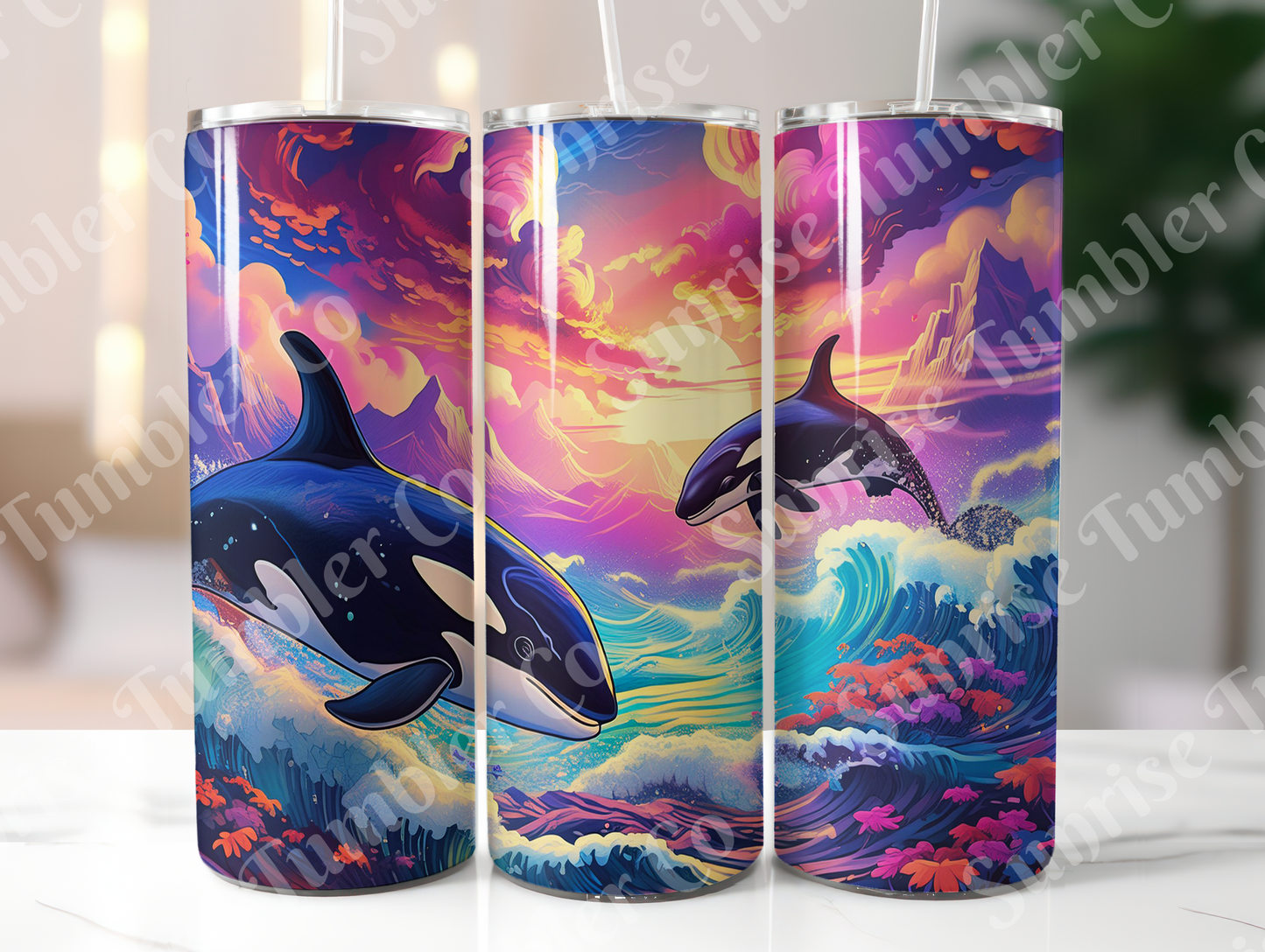 Orca Variety - 20oz and 30oz Tumblers (Glow In The Dark Green And Blue Available)