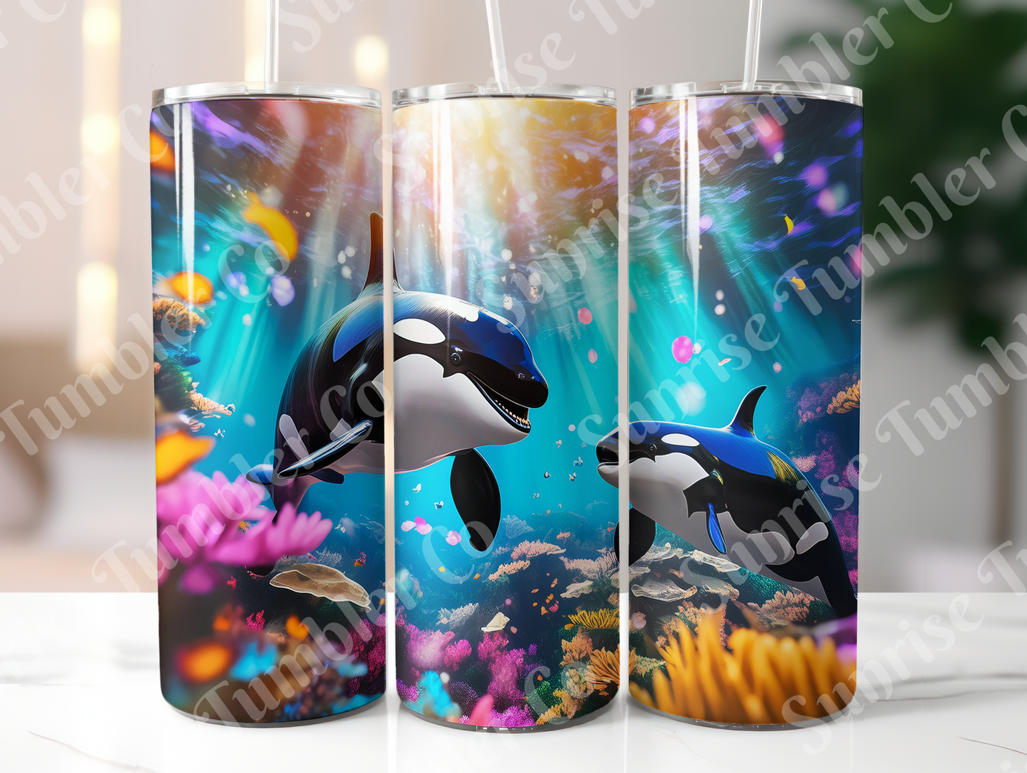 Orca Variety - 20oz and 30oz Tumblers (Glow In The Dark Green And Blue Available)