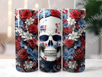 Skulls Variety Part 2 - 20 oz and 30 oz Tumbler (Glow In The Dark Option Available)