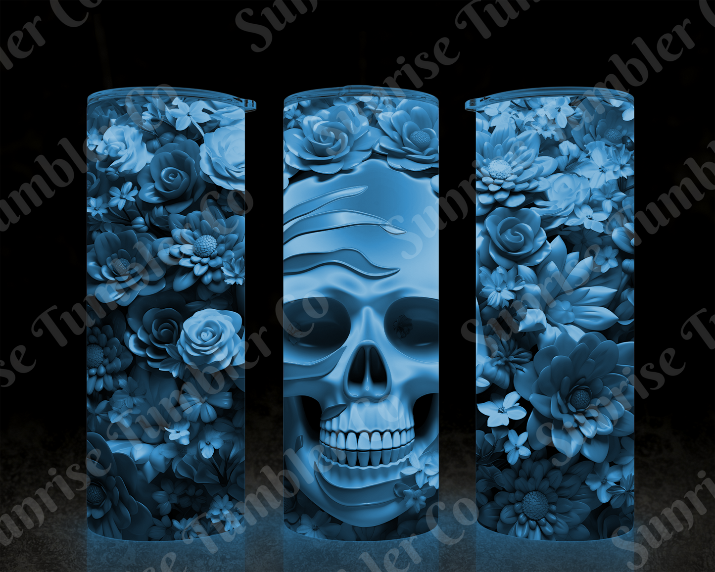 Skulls Variety Part 2 - 20 oz and 30 oz Tumbler (Glow In The Dark Option Available)