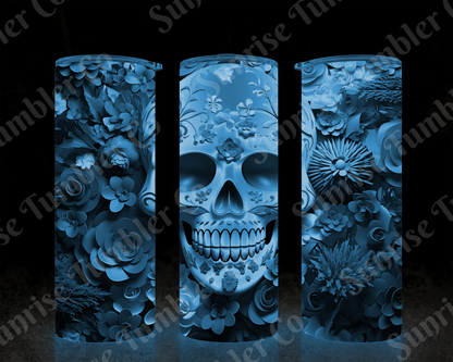 Skulls Variety Part 2 - 20 oz and 30 oz Tumbler (Glow In The Dark Option Available)