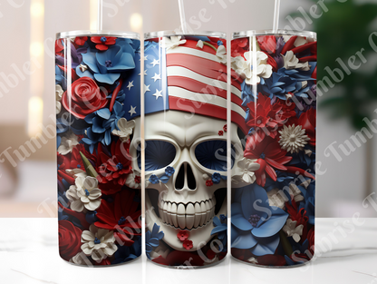 Skulls Variety Part 2 - 20 oz and 30 oz Tumbler (Glow In The Dark Option Available)