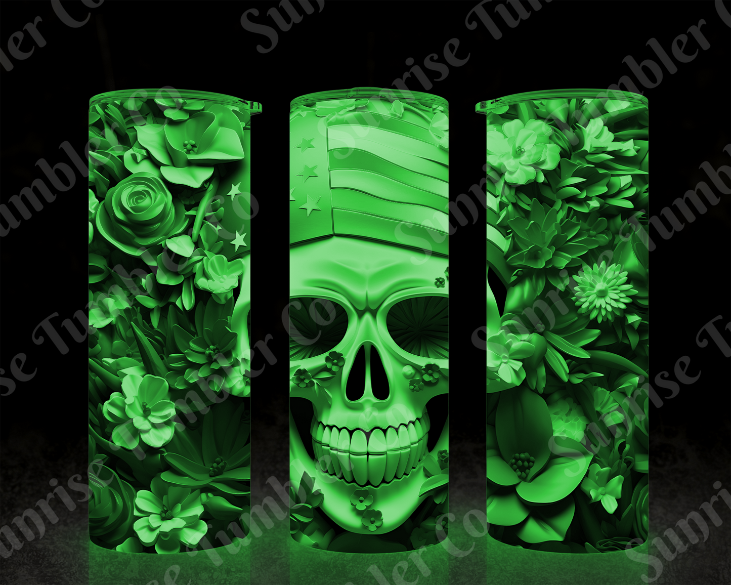 Skulls Variety Part 2 - 20 oz and 30 oz Tumbler (Glow In The Dark Option Available)