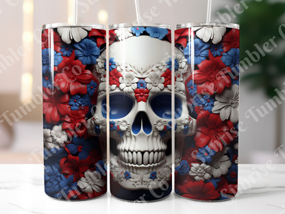 Skulls Variety Part 2 - 20 oz and 30 oz Tumbler (Glow In The Dark Option Available)