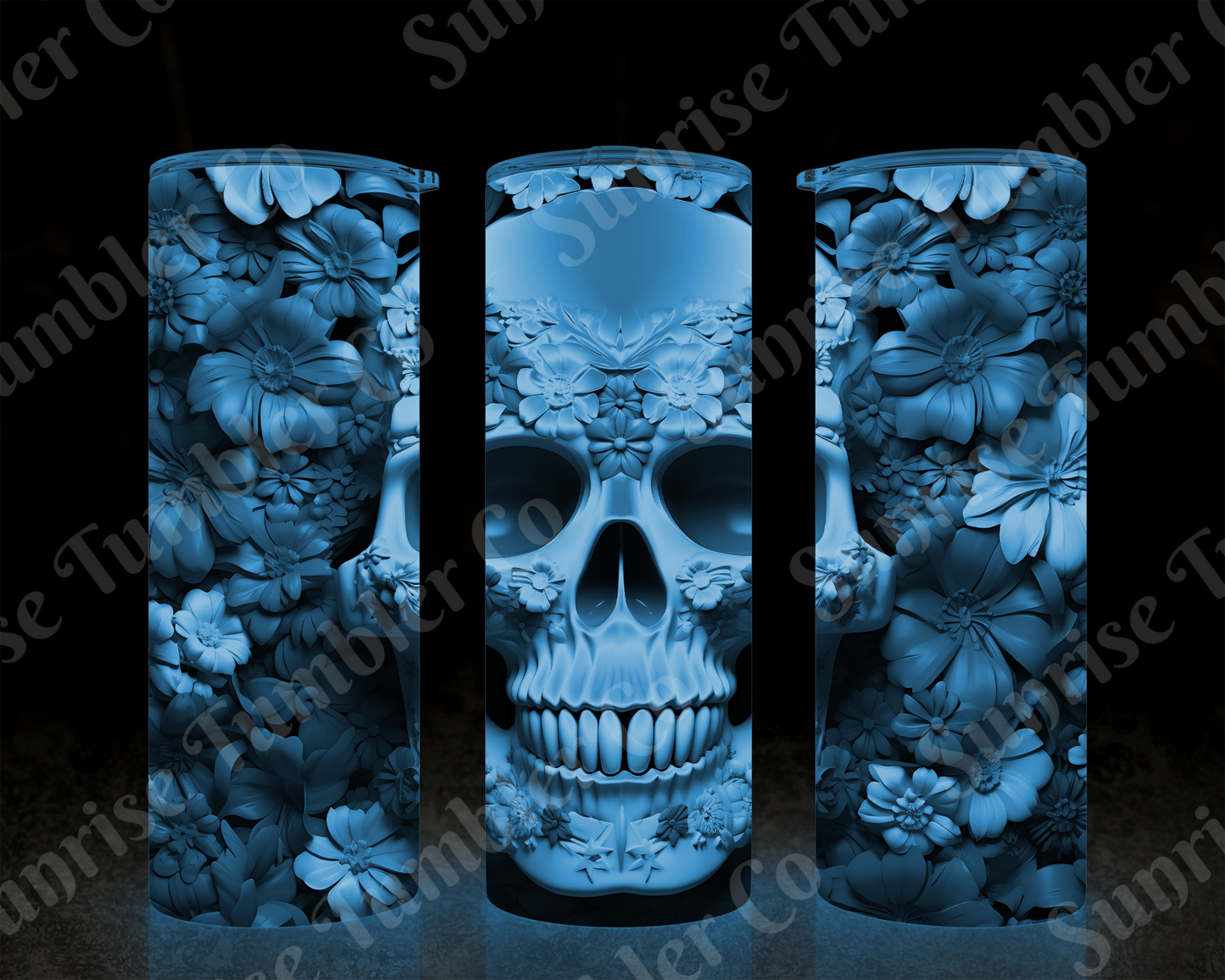 Skulls Variety Part 2 - 20 oz and 30 oz Tumbler (Glow In The Dark Option Available)