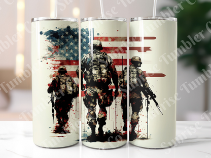 Military, Veteran & First Responders Variety Part 1 - 20oz and 30oz Tumblers (Glow In The Dark Green And Blue Available)