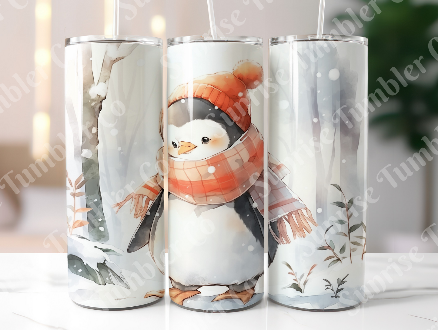 Penguin Variety Part 1 - 20oz and 30oz Tumblers (Glow In The Dark Green And Blue Available)
