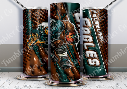 Football Variety Part 1 - 20oz and 30oz Tumblers (Glow In The Dark Green And Blue Available)