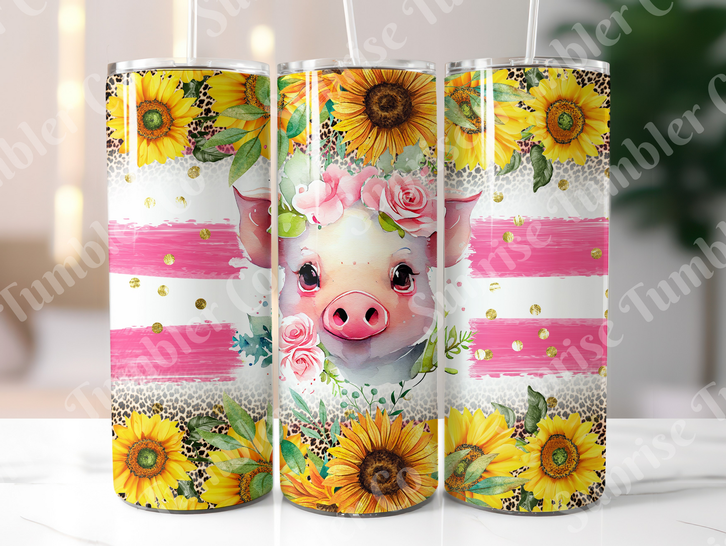 Pig Variety Part 1 - 20oz and 30oz Tumblers (Glow In The Dark Green And Blue Available)