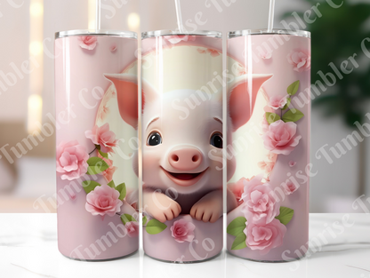 Pig Variety Part 1 - 20oz and 30oz Tumblers (Glow In The Dark Green And Blue Available)