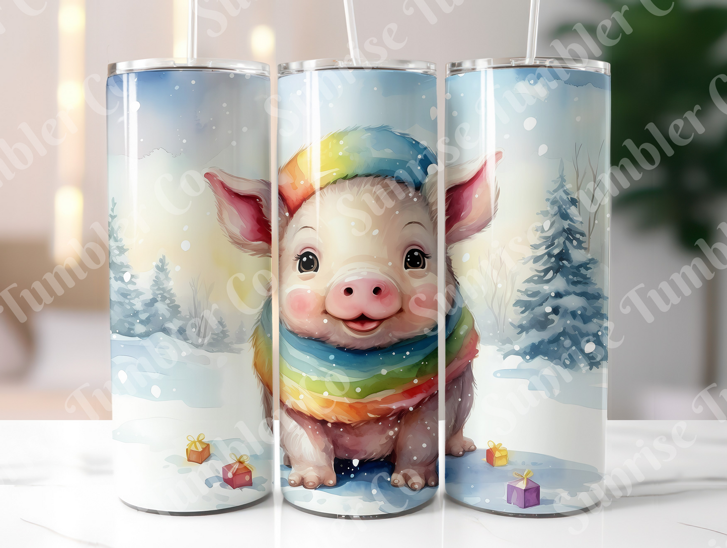 Pig Variety Part 1 - 20oz and 30oz Tumblers (Glow In The Dark Green And Blue Available)