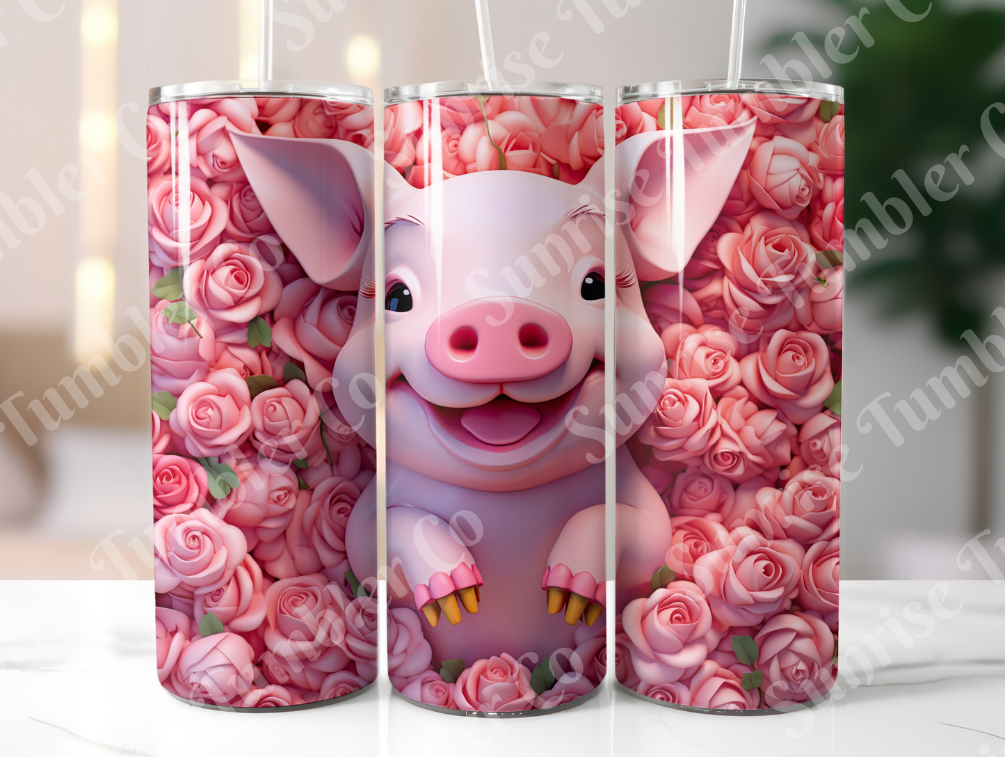 Pig Variety Part 1 - 20oz and 30oz Tumblers (Glow In The Dark Green And Blue Available)