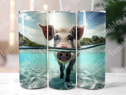 Pig Variety Part 1 - 20oz and 30oz Tumblers (Glow In The Dark Green And Blue Available)