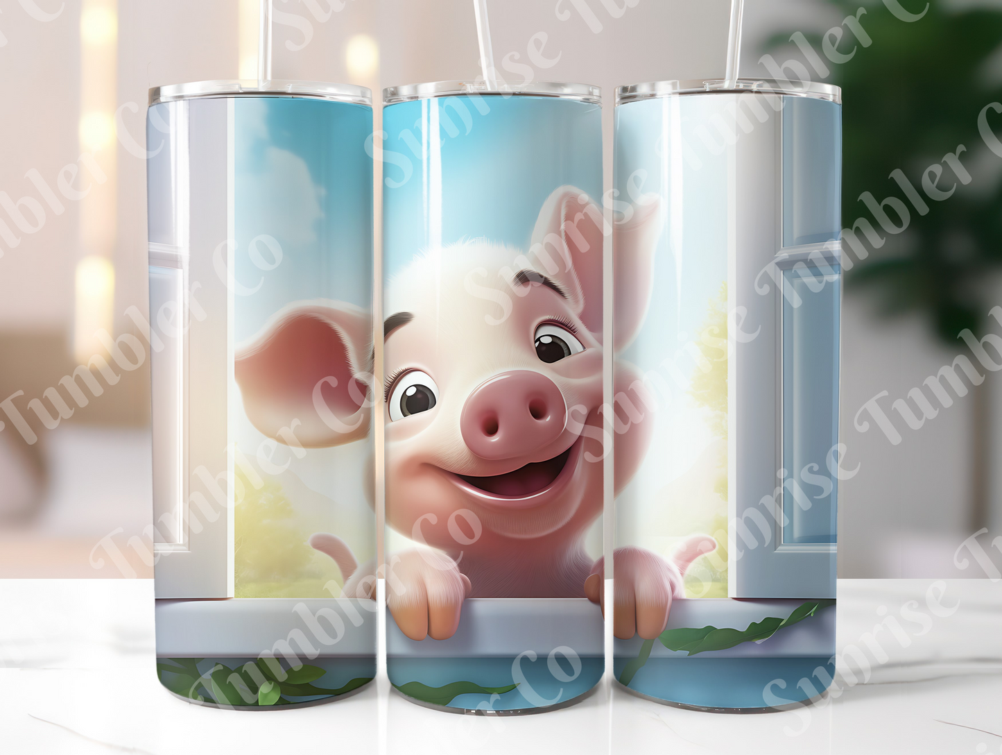 Pig Variety Part 1 - 20oz and 30oz Tumblers (Glow In The Dark Green And Blue Available)