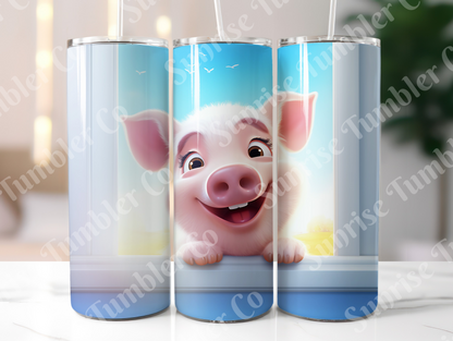 Pig Variety Part 2 - 20oz and 30oz Tumblers (Glow In The Dark Green And Blue Available)