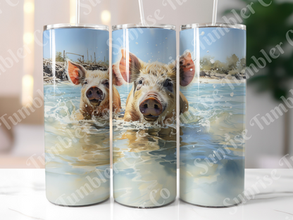 Pig Variety Part 1 - 20oz and 30oz Tumblers (Glow In The Dark Green And Blue Available)