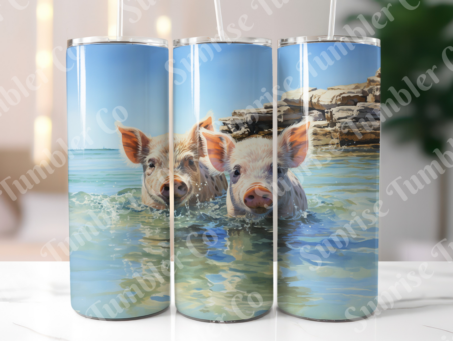 Pig Variety Part 1 - 20oz and 30oz Tumblers (Glow In The Dark Green And Blue Available)