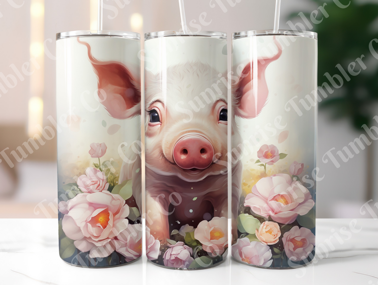 Pig Variety Part 1 - 20oz and 30oz Tumblers (Glow In The Dark Green And Blue Available)