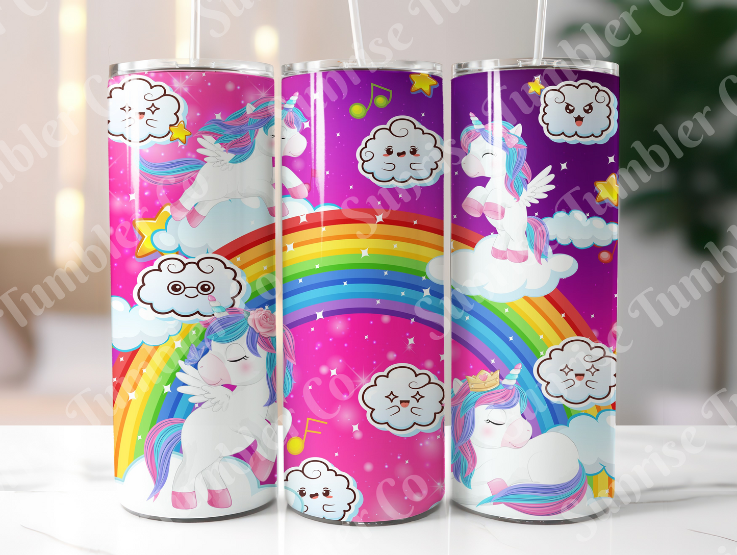 Unicorn Variety Part 1 - 20oz and 30oz Tumblers (Glow In The Dark Green And Blue Available)