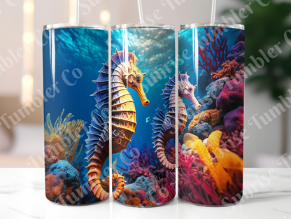 Seahorse Variety - 20oz and 30oz Tumblers (Glow In The Dark Green And Blue Available)
