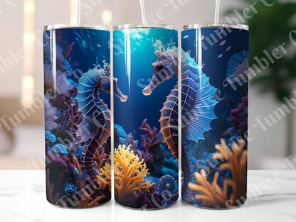 Seahorse Variety - 20oz and 30oz Tumblers (Glow In The Dark Green And Blue Available)