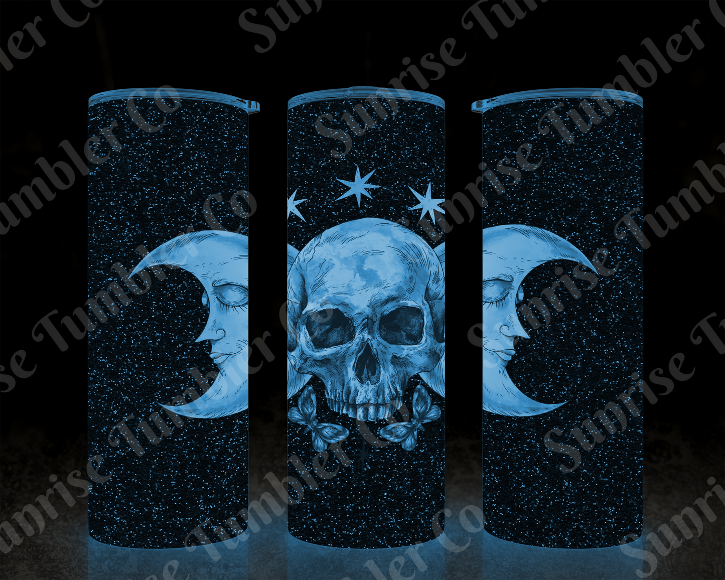 Skulls Variety Part 2 - 20 oz and 30 oz Tumbler (Glow In The Dark Option Available)