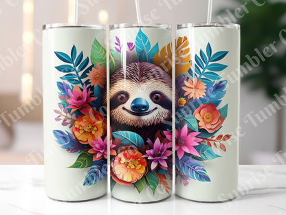 Sloth Variety Part 2 - 20oz and 30oz Tumblers (Glow In The Dark Green And Blue Available)