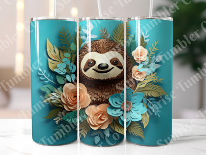 Sloth Variety Part 2 - 20oz and 30oz Tumblers (Glow In The Dark Green And Blue Available)