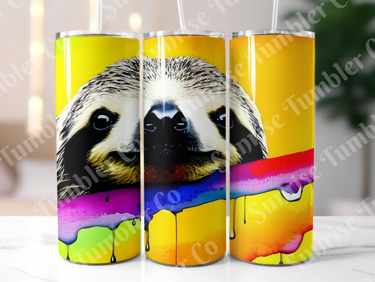 Sloth Variety Part 1 - 20oz and 30oz Tumblers (Glow In The Dark Green And Blue Available)