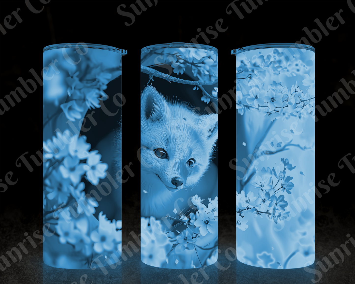 Fox Variety - 20 oz and 30 oz Tumbler (Glow In The Dark Option Available)