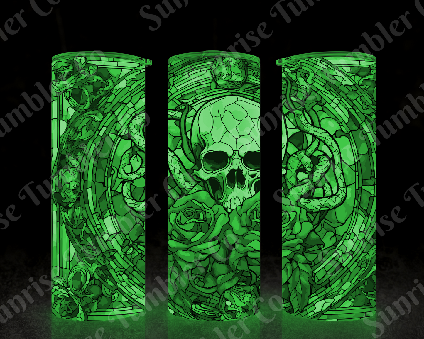 Skulls Variety Part 2 - 20 oz and 30 oz Tumbler (Glow In The Dark Option Available)