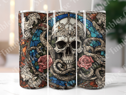 Skulls Variety Part 2 - 20 oz and 30 oz Tumbler (Glow In The Dark Option Available)