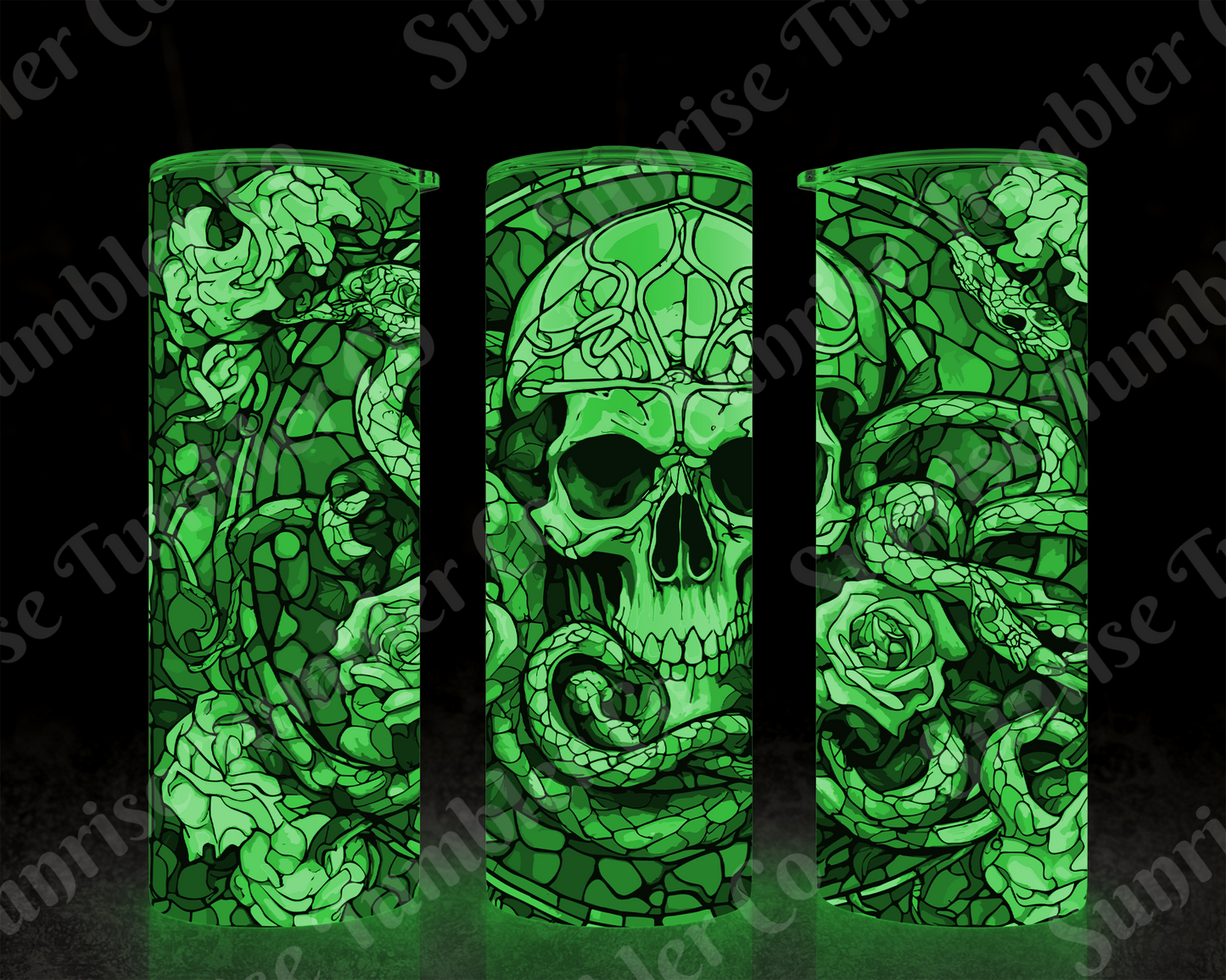 Skulls Variety Part 2 - 20 oz and 30 oz Tumbler (Glow In The Dark Option Available)