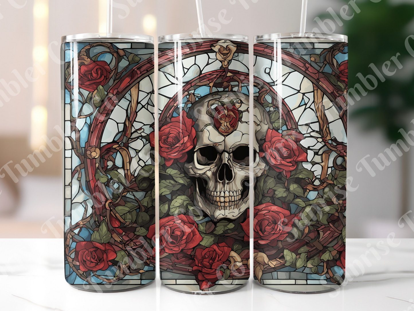 Skulls Variety Part 2 - 20 oz and 30 oz Tumbler (Glow In The Dark Option Available)