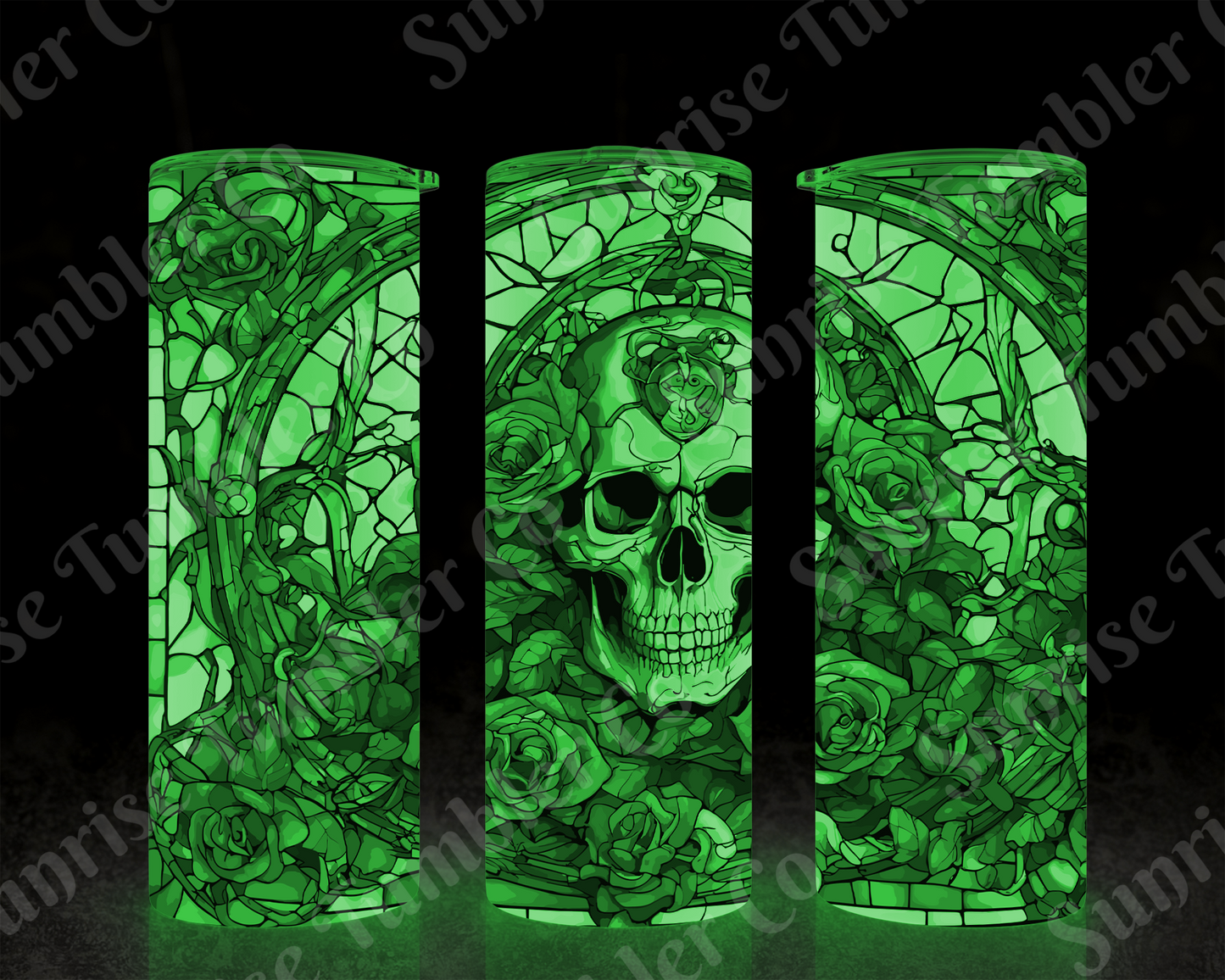 Skulls Variety Part 2 - 20 oz and 30 oz Tumbler (Glow In The Dark Option Available)