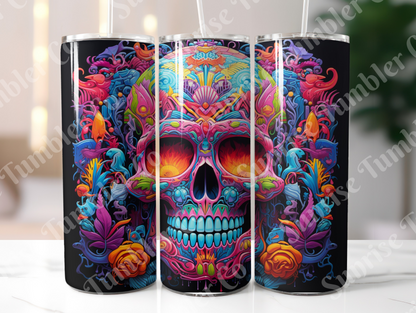 Skulls Variety Part 2 - 20 oz and 30 oz Tumbler (Glow In The Dark Option Available)