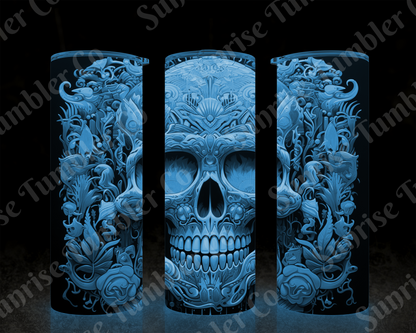 Skulls Variety Part 2 - 20 oz and 30 oz Tumbler (Glow In The Dark Option Available)