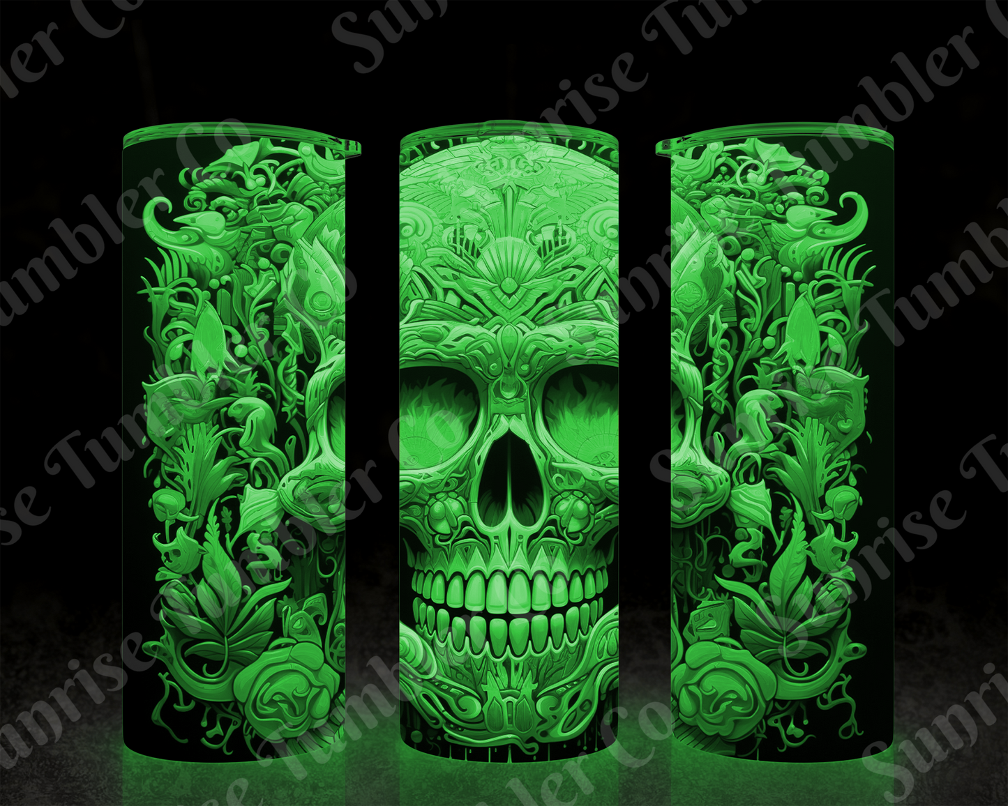 Skulls Variety Part 2 - 20 oz and 30 oz Tumbler (Glow In The Dark Option Available)