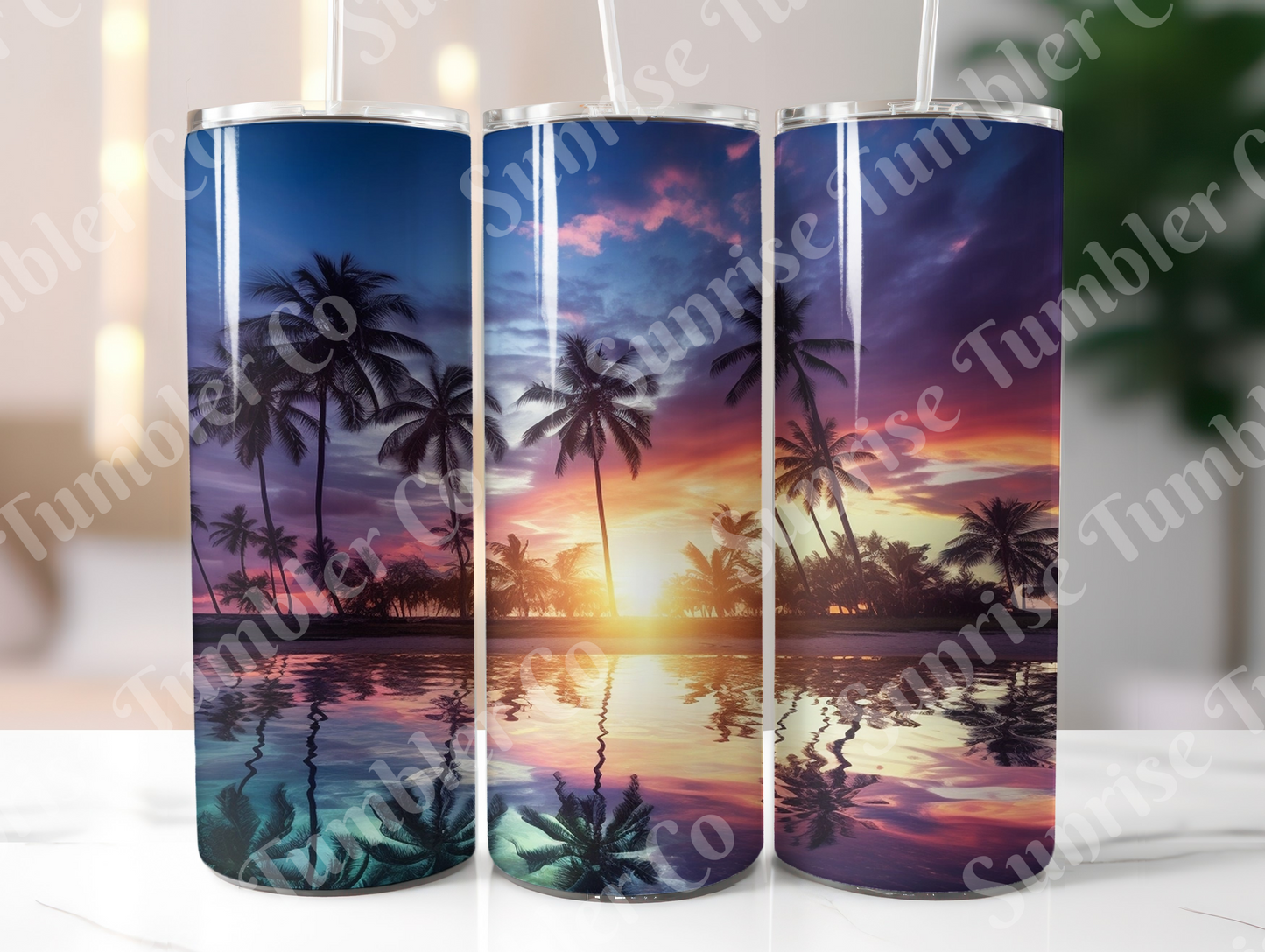 Sunsets Variety Part 2 - 20oz and 30oz Tumblers (Glow In The Dark Green And Blue Available)