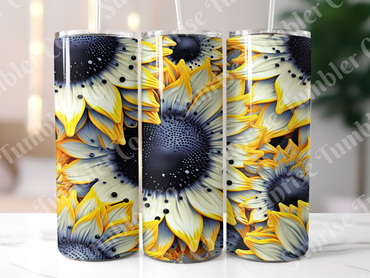 Sunflower Variety Part 1 - 20oz and 30oz Tumblers (Glow In The Dark Green And Blue Available)