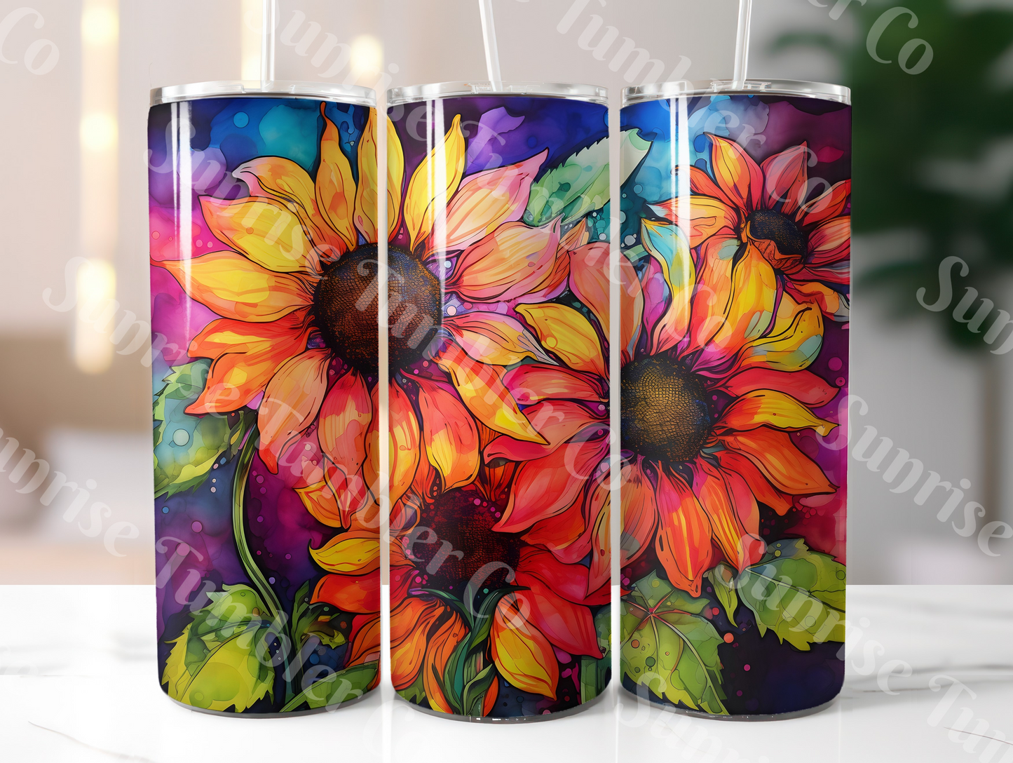 Sunflower Variety Part 2 - 20oz and 30oz Tumblers (Glow In The Dark Green And Blue Available)