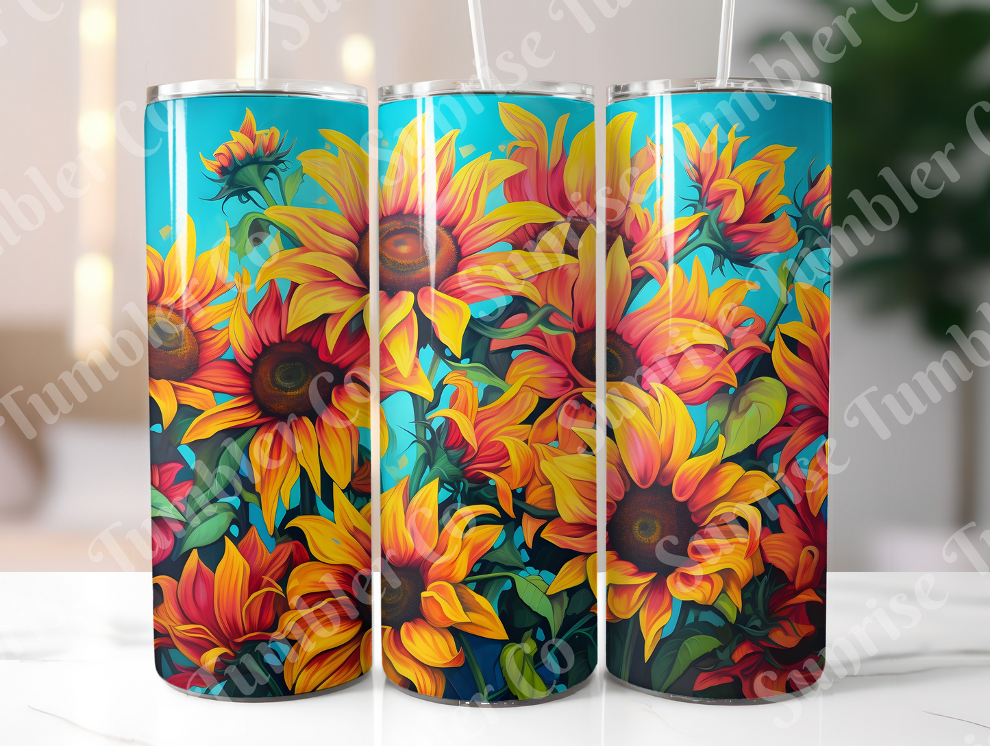 Sunflower Variety Part 3 - 20oz and 30oz Tumblers (Glow In The Dark Green And Blue Available)