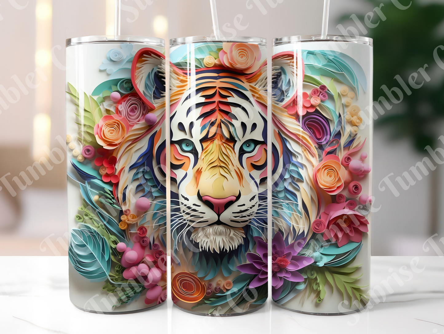 Tiger Variety Part 2 - 20oz and 30oz Tumblers (Glow In The Dark Green And Blue Available)