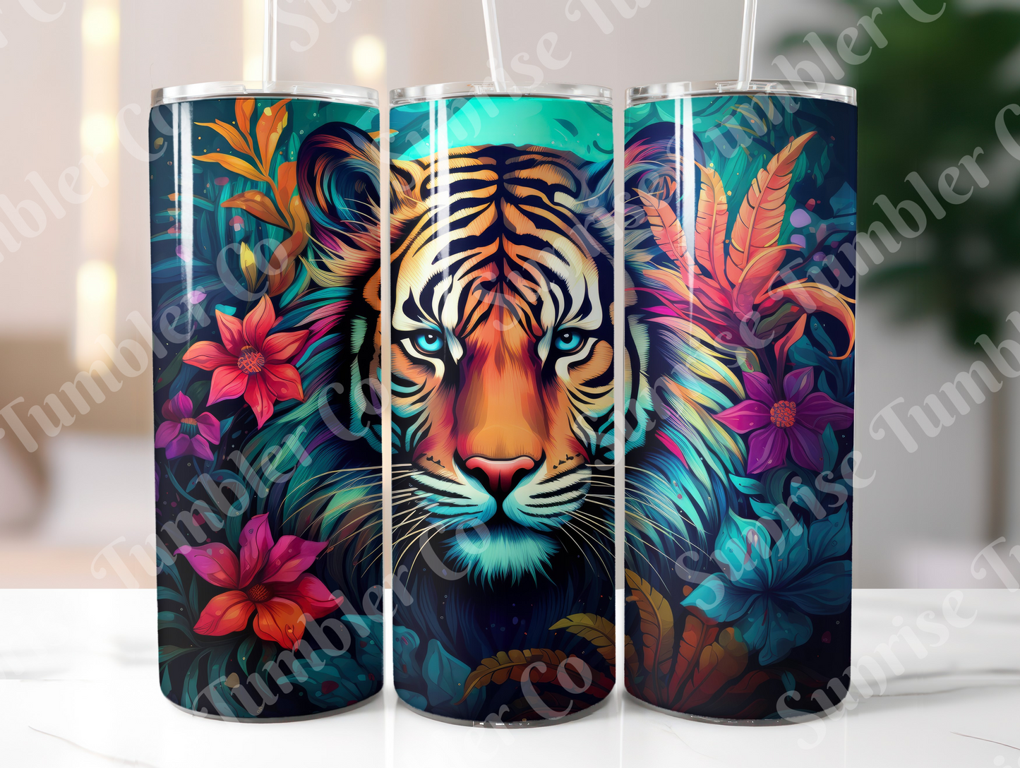 Tiger Variety Part 2 - 20oz and 30oz Tumblers (Glow In The Dark Green And Blue Available)