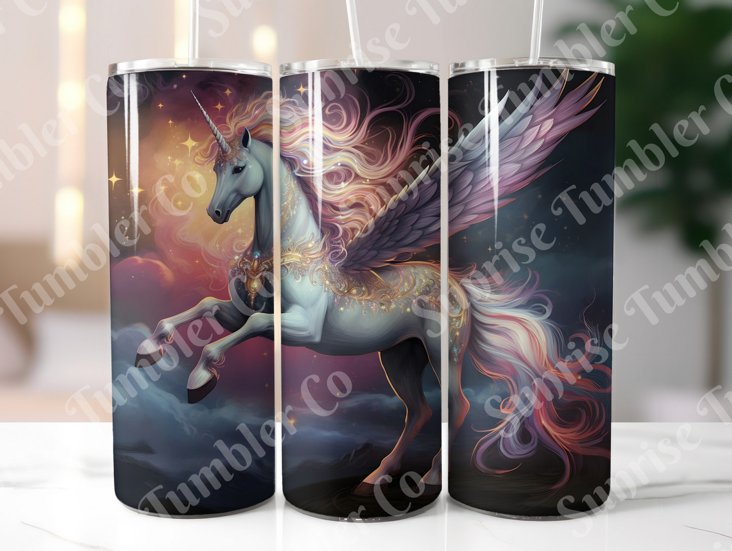 Unicorn Variety Part 1 - 20oz and 30oz Tumblers (Glow In The Dark Green And Blue Available)