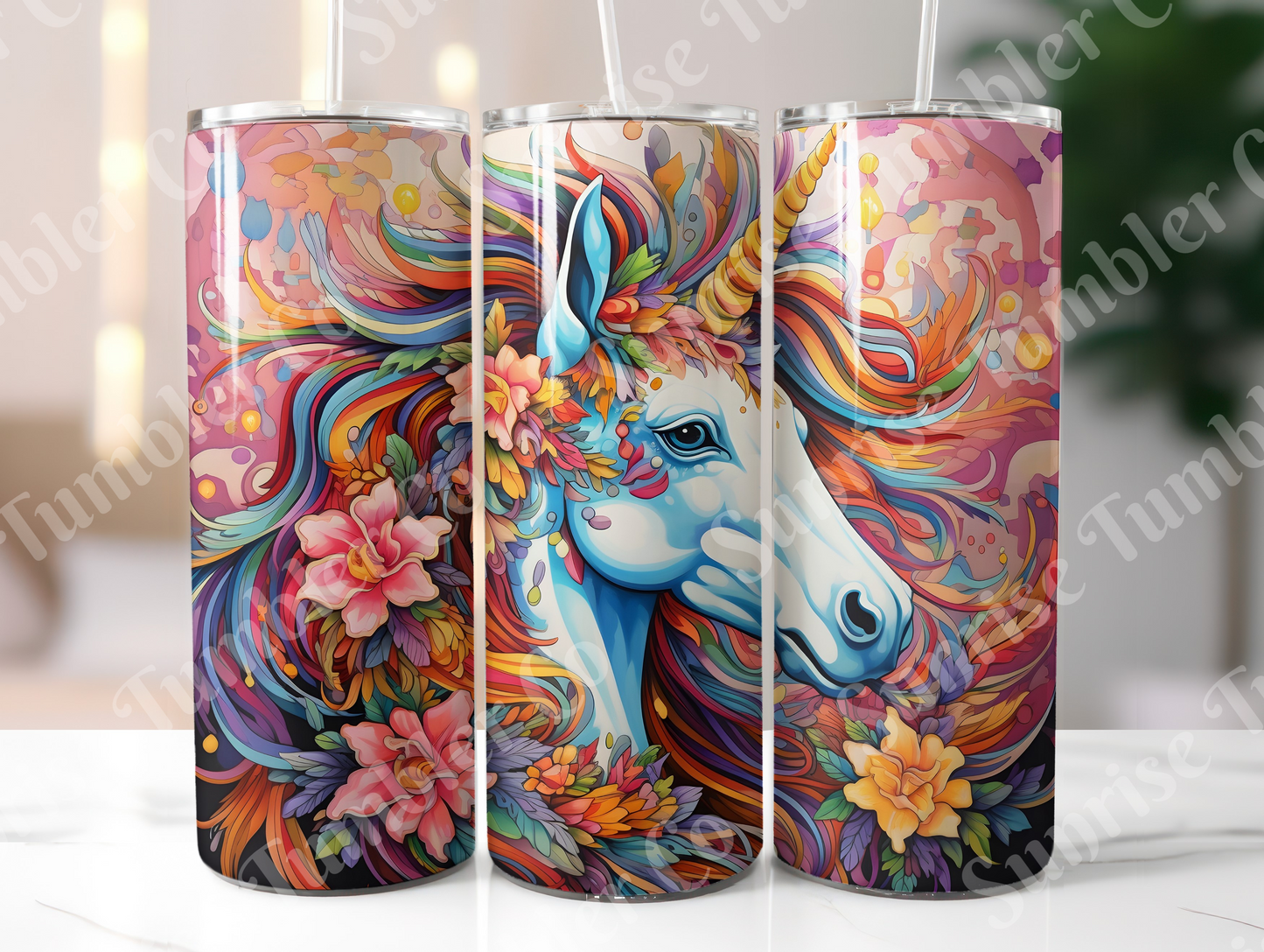 Unicorn Variety Part 1 - 20oz and 30oz Tumblers (Glow In The Dark Green And Blue Available)