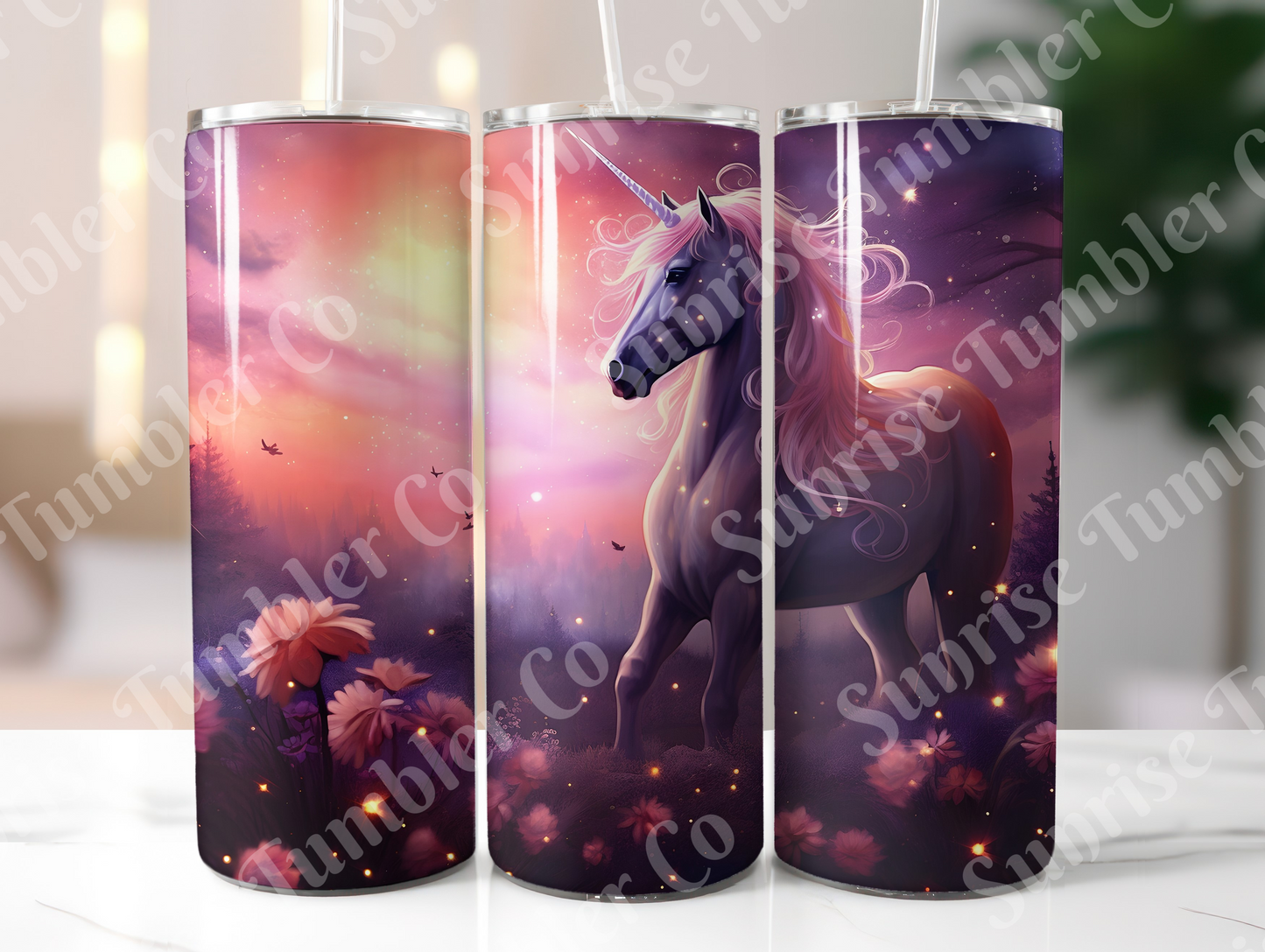 Unicorn Variety Part 1 - 20oz and 30oz Tumblers (Glow In The Dark Green And Blue Available)