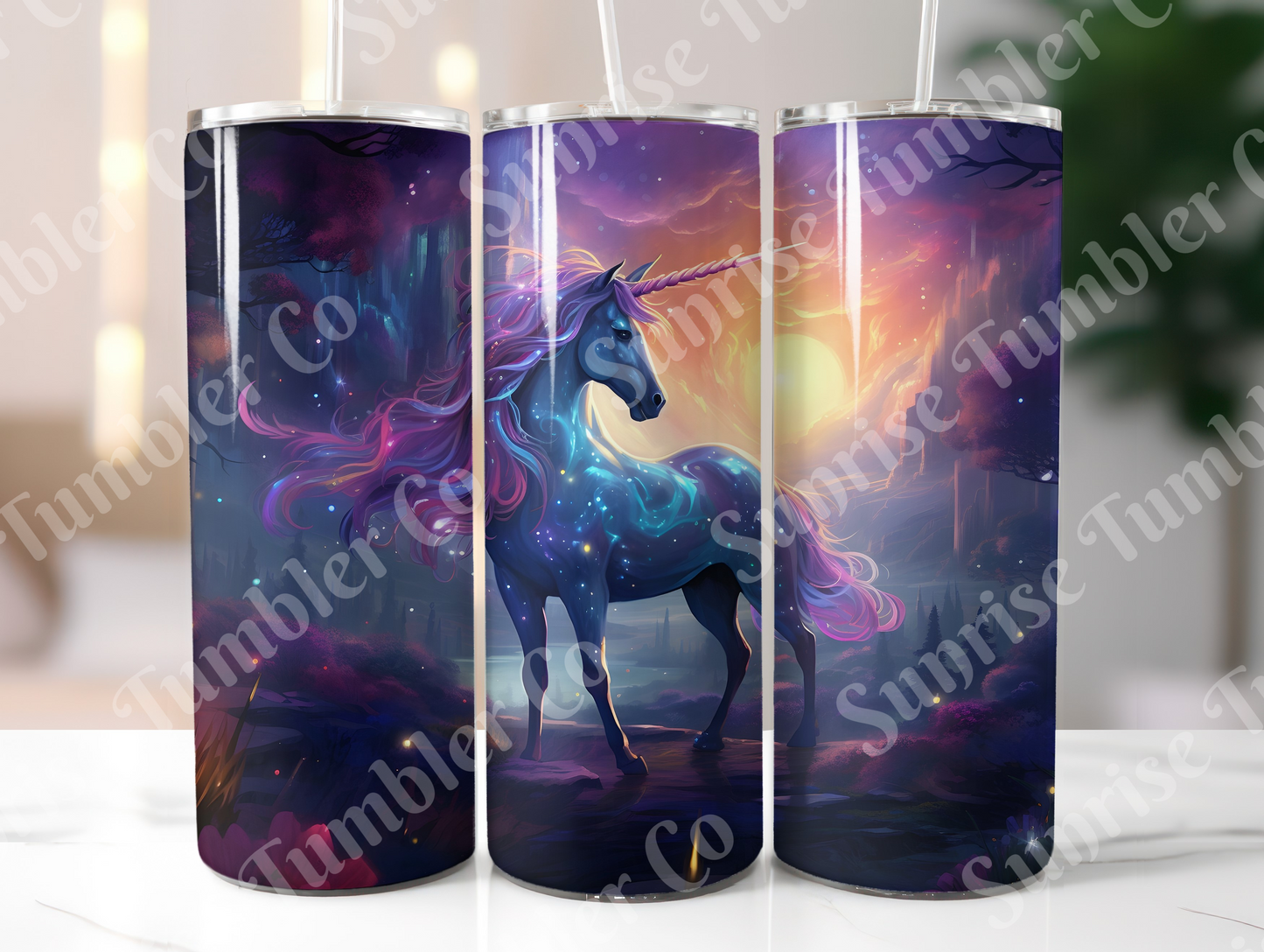 Unicorn Variety Part 1 - 20oz and 30oz Tumblers (Glow In The Dark Green And Blue Available)